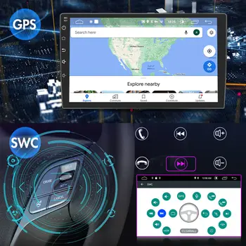 AWESAFE 無線 CarPlay 安卓 13 車載收音機,適用於 2013-2019 年福特蒙迪歐/Fusion,帶 GPS 導航和車載智慧系統 10 最佳銷售 福特Fusion收音機 - №2