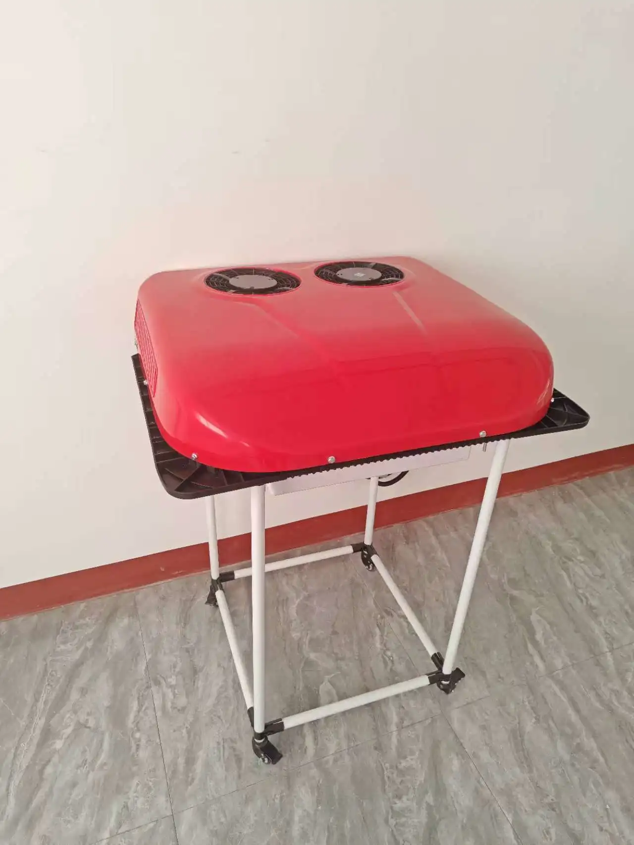 Truck Air ConditioningManufacturer Integrated Truck Cab Parking Dual Fan Air Conditioner Low Price 12V/24V Food Truck Air Condit view 5