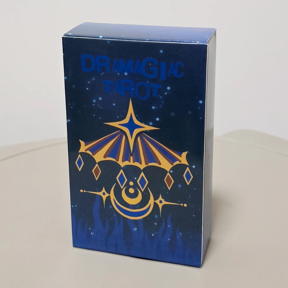 Dramagiac Tarot Deck, 78 Stück, Rider Waite Style Tarotkarten, 10,3 x 6 cm, Blue Edition Witchy Gift
