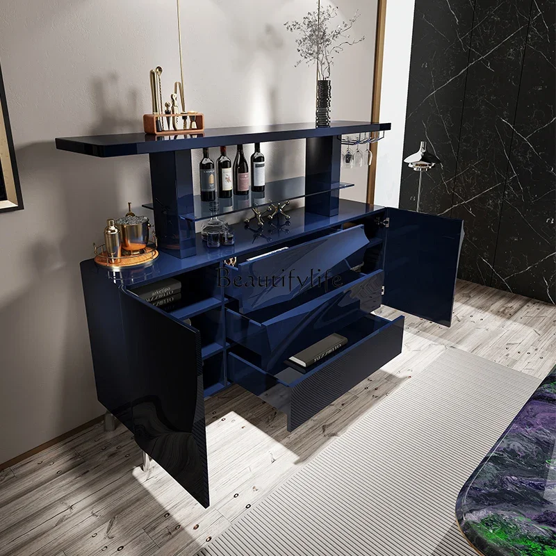 

04*Light luxury dining side cabinet designer modern simplicity high-end living room bar