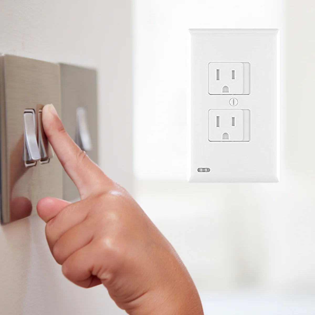 

3Pcs Safety Wall Socket Plug Covers Baby Proof Electric Outlet Childproof Self-Closing Home Use Outlet Covers Wall Outlets