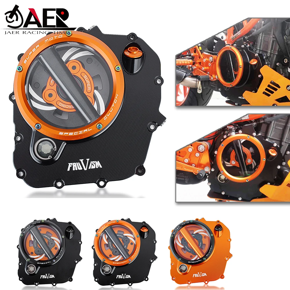 

Прозрачная крышка сцепления двигателя с ЧПУ для мотоцикла K-TM DUKE 390 duke390 2017-2022 RC 390 rc200 2018-2020