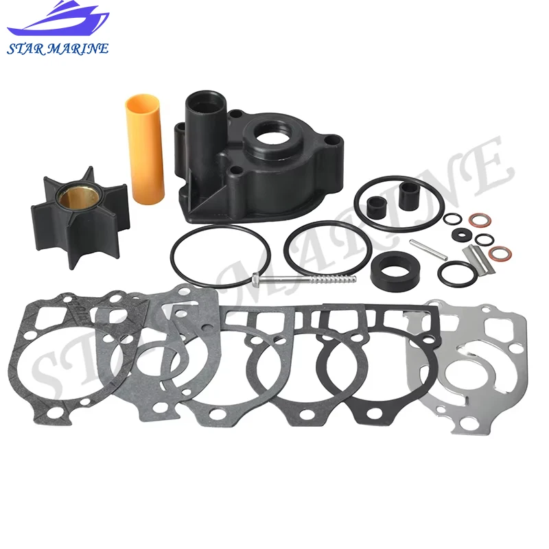 

46-96148A8 Water Pump Impeller Repair Kit With Housing/Base For Mercury V6 150-225 HP Outboard Motor 46-42579A4 46-44292A3