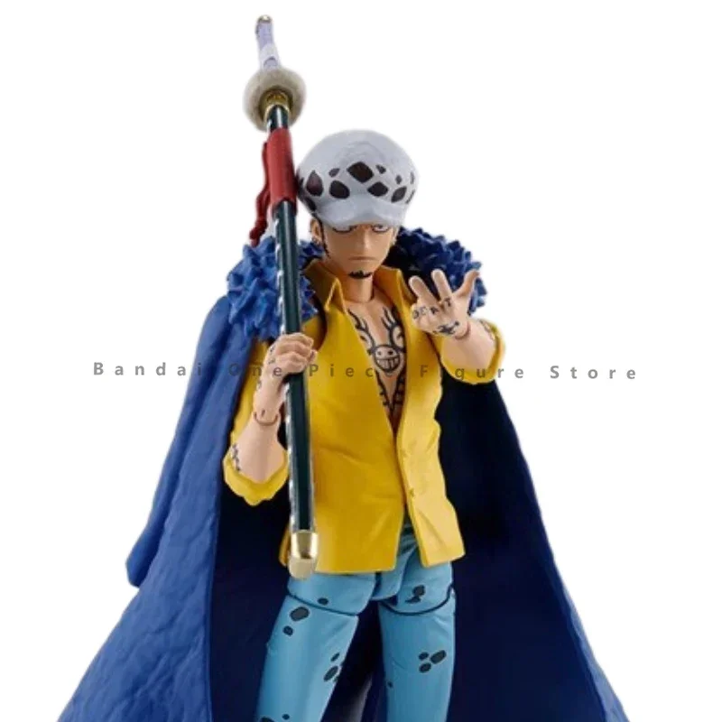 In Stock Original Bandai SHF One Piece Trafalgar Law Action Figures Animation Toys Gifts Model Genuine Collector Anime Hobby