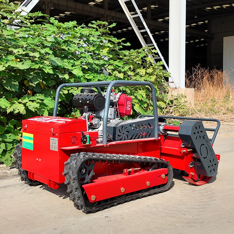 Customised Yoke Remote Control Mower Crawler Wireless Control Weeder Robot 800/1000/1200mm