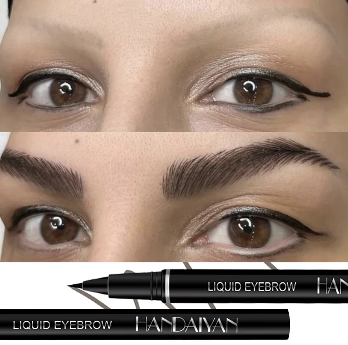 Multi-purpose Liquid Eyebrow Eyeline Pencil Waterproof Easy To Color Ultra Fine Eyeliner Lying Silkworm Pen Eyes Makeup Cosmetic