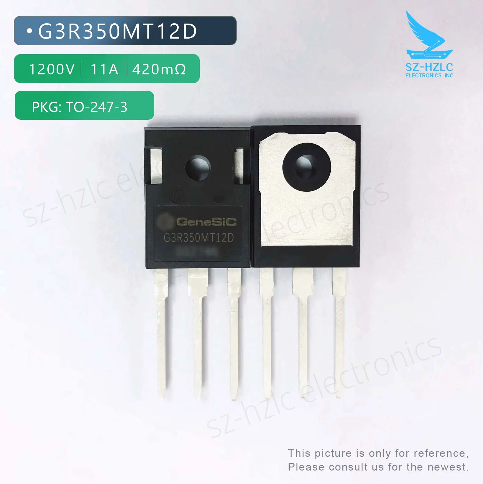 Silicon silicon carbide MOSFET 11A1200V TO-247-3