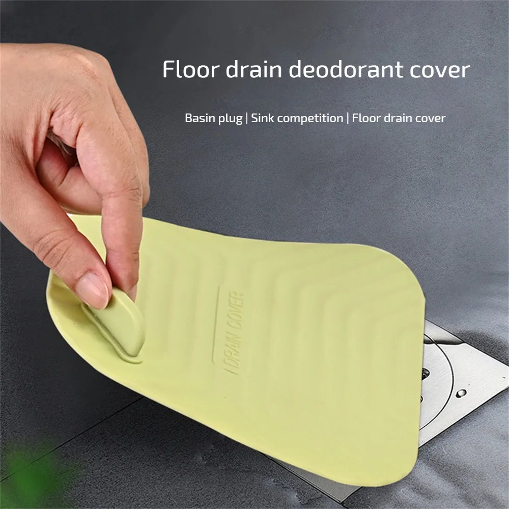 

Bathroom Floor Drain Anti Odor Mat Strong Suction Floor Drain Odor Proof Insect-Proof Mat Toilet Sewer Silicone Anti Odor Pad