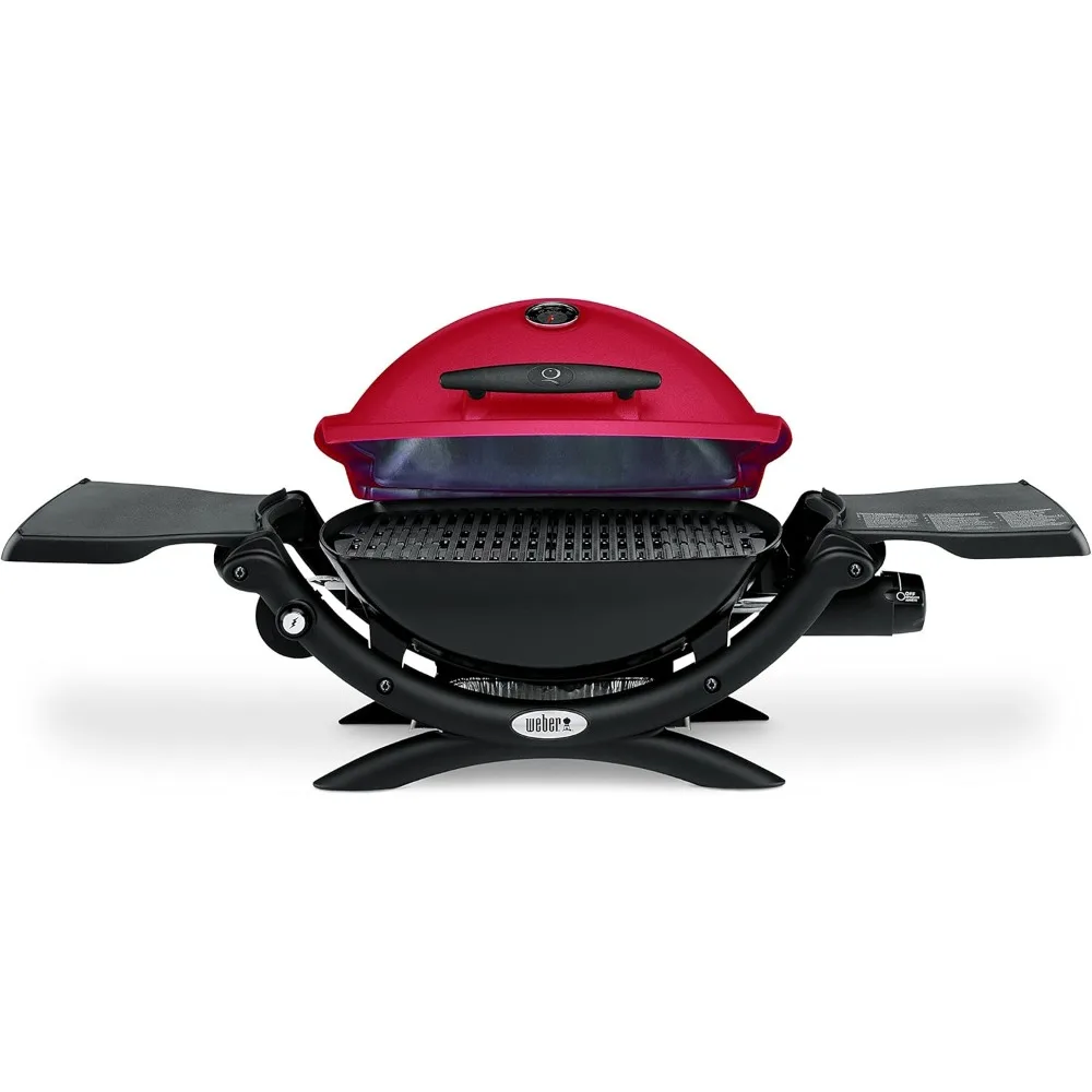 Q1200 Liquid Propane Grill, Red