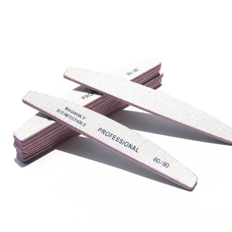 

Набор из 3 двусторонних пилок для ногтей, высококачественная профессиональная пилка для ногтей с зубцами, для обработки ногтей без разлетающихся волокон.