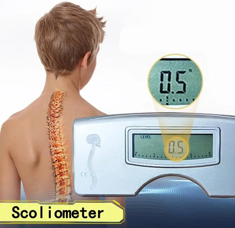 Scoliometer Medical Measuring Device for Back Scoliosis Diagnosis Digital Scoliosis Measurement Tools Scoliosis Horizontal Ruler