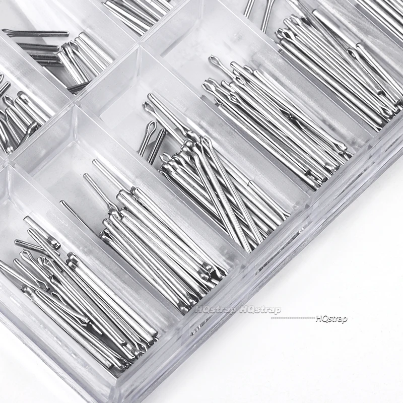 360pcs Watch Band Split Pins Stainless Steel Watch Bracelet Link Pins Connect Cotter Bar Assortment Watch Repair Tools with Box