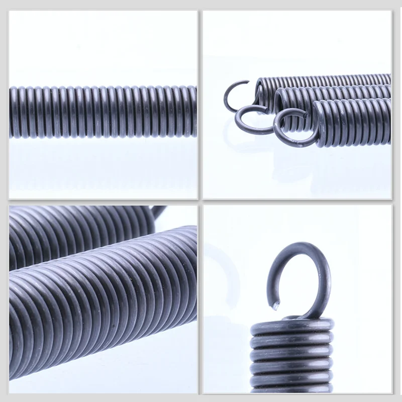 5-50Pcs Wire Dia 1.2mm Spring Steel Single Hook Tension Spring Outer Dia 8/9/10/12mm Length 20/25/30/35/40/45/50/60mm