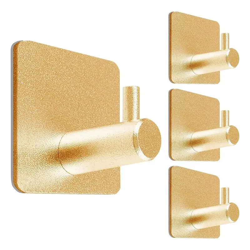

A20F-Heavy Duty Adhesive Hooks,Self-Adhesive Hooks,Square Hook For Home Schools And Offices(4Pcs)