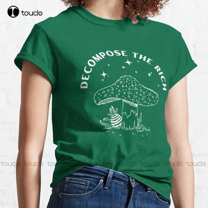 Decompose The Rich Marxist Mushroom Compost Socialist Mycology Funny Communist Funny Socialist Classic T-Shirt Xs-5Xl Unisex New