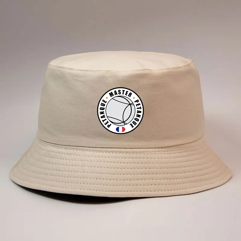 Fashion France Petanque Master Pattern Reversible Bucket Hat - Unisex Adult Sports Panama Hat