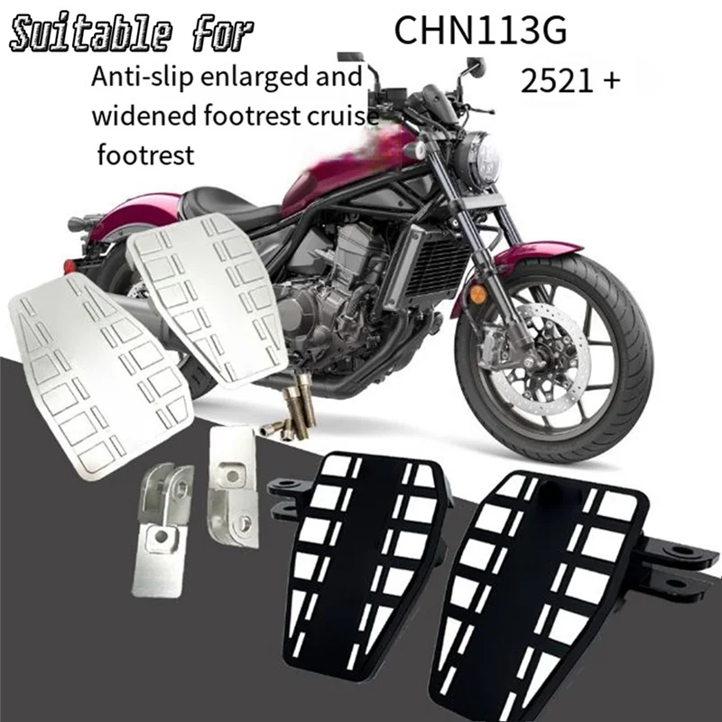 

Authentic Motorcycle Cruise Enlarged Pedal Anti Slip Foot Pedal Special For Honda Rebel 1100 CMX 1100 2021- Large & Wide