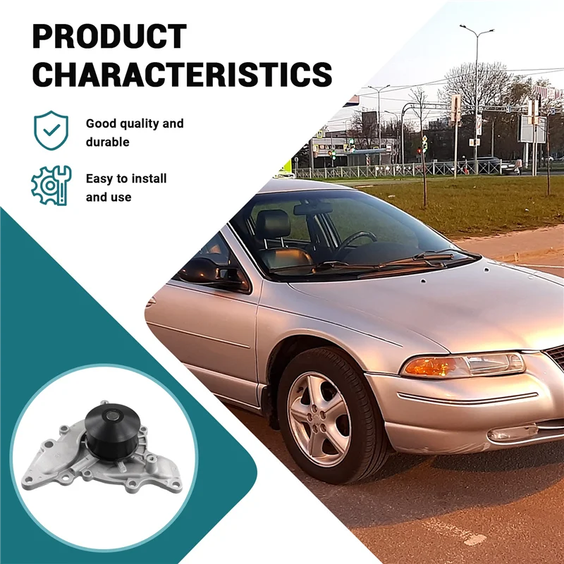 

ABTD-Автомобильный водяной насос ремня ГРМ для Dodge Chrysler Mitsubishi 2,5 3,0 натяжитель 1995-2005 MD307487, TS26259, MD319022