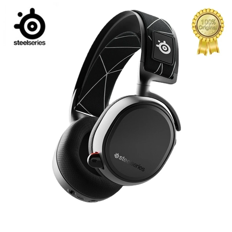 SteelSeries Arctis 9 Wireless Gaming Headset Integrated 2.4GHz Wireless + Bluetooth 20+ Hour Battery Life E-games 7.1 headphone