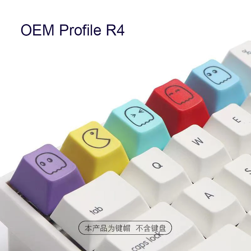 Teclas personalizadas PBT Dye-Subbed, 5 piezas, OEM Cherry Profile Arrow ECS, teclas para juegos, Teclado mecánico Cherry Mx Switch