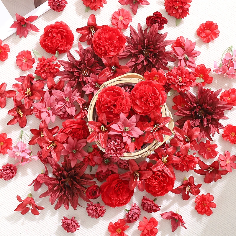 20 Buah Kepala Bunga Buatan Me - Christmas Wreath Fake ulasan dan harga