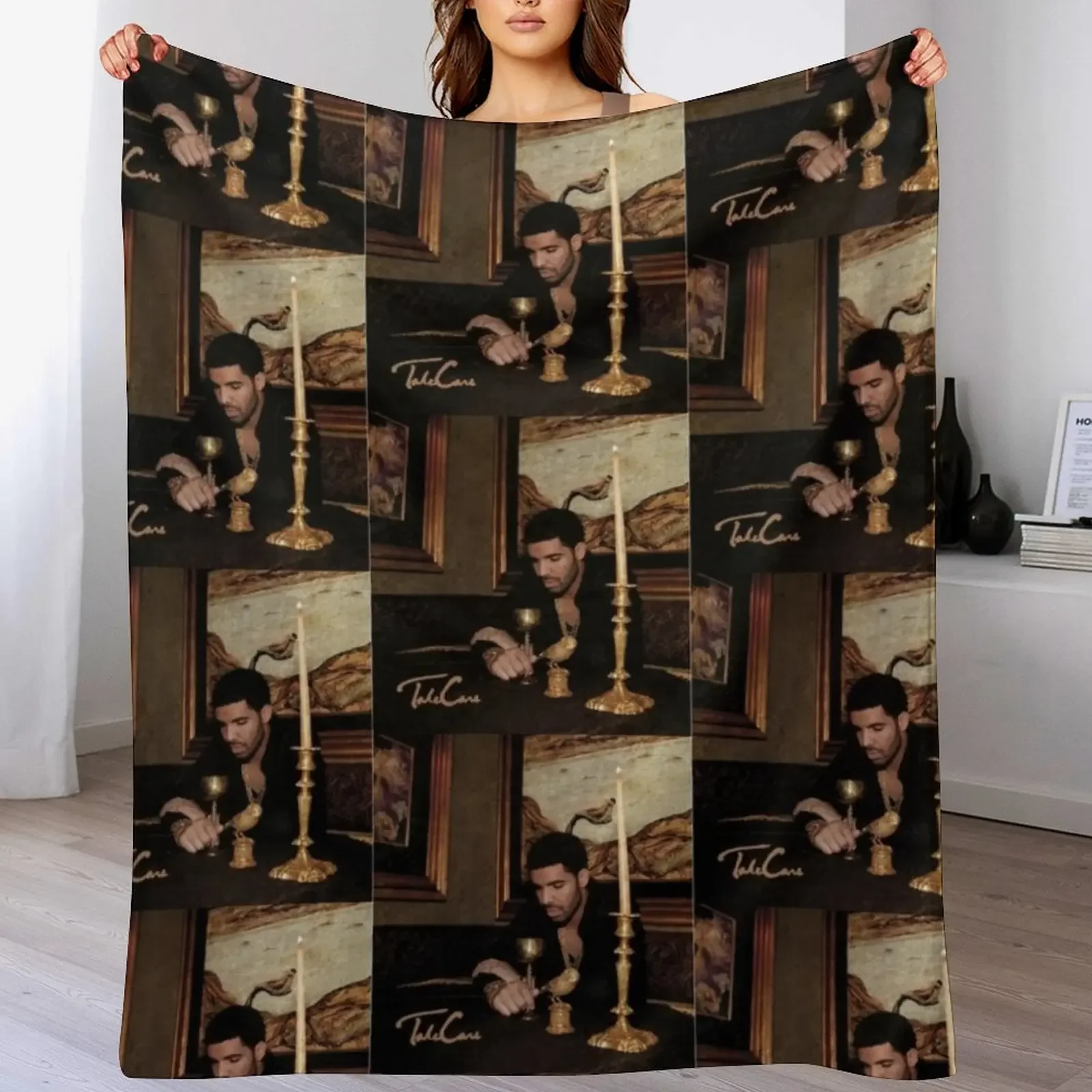 

Drake Take Care Throw Blanket Quilt Luxury Brand Blankets