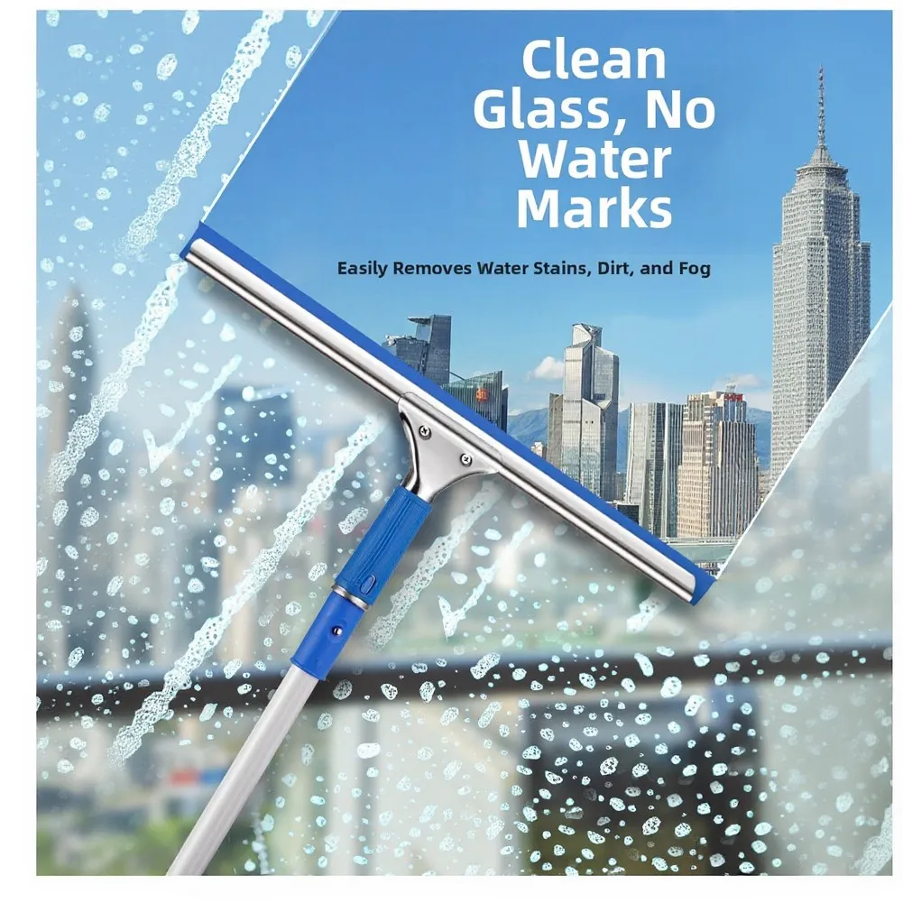 3pcs Home Bathroom Cooktop Cleaning Supply Heavy-Duty Stainless Steel Glass Scraper Set Effortless Tool For Window Mirror Glass