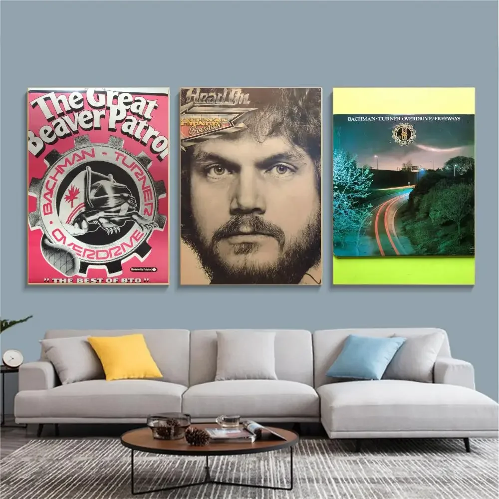 band B-Bachman-Turner Overdrive-E Painting Calligraphy Nature Inspired Artwork for Living Room  Home Decoration