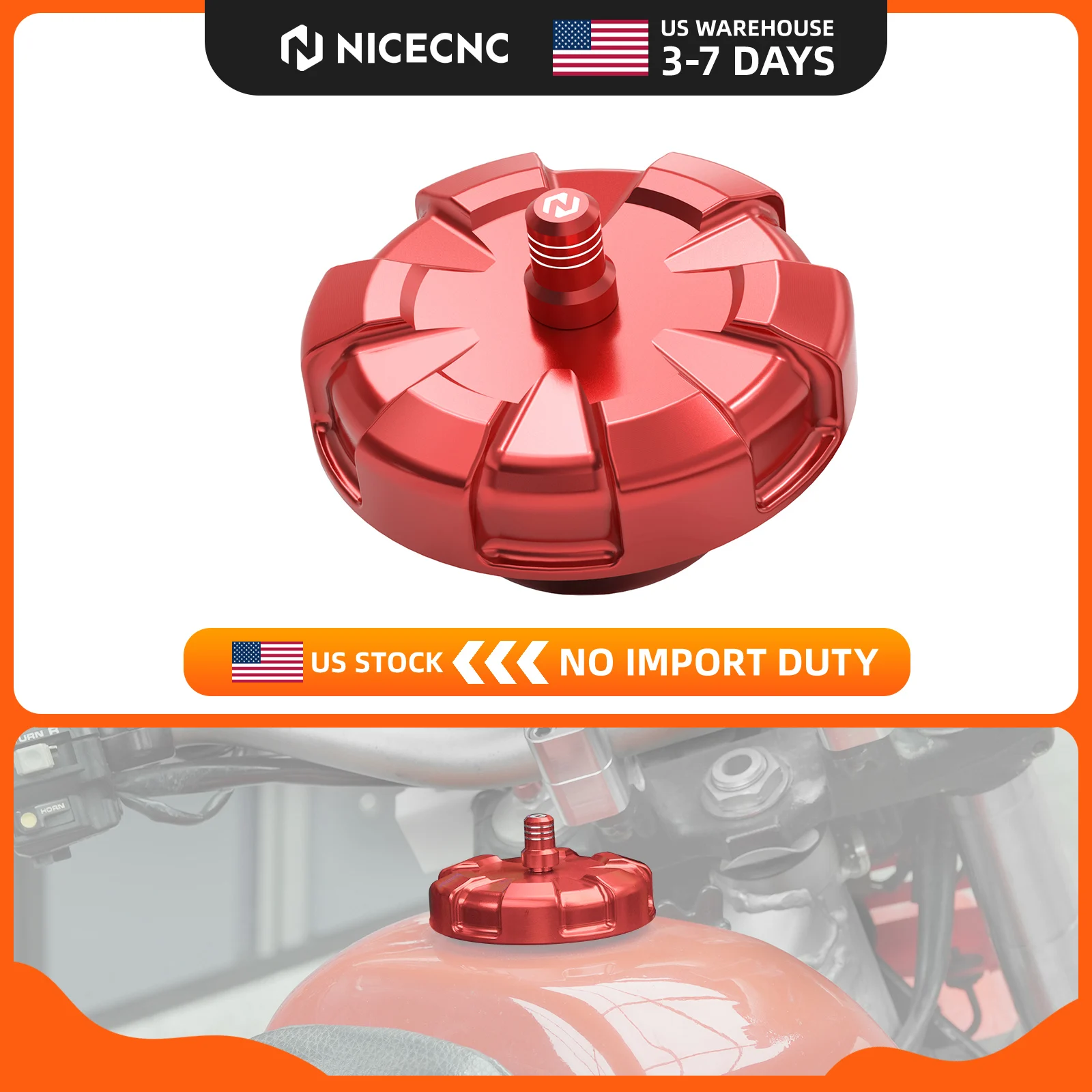 (US Stock) For 1993-2025 Honda XR650L XR 650L 650 L Motorcycle Fuel Tank Cap Cover Breather Valve Kit Reinforced Protector
