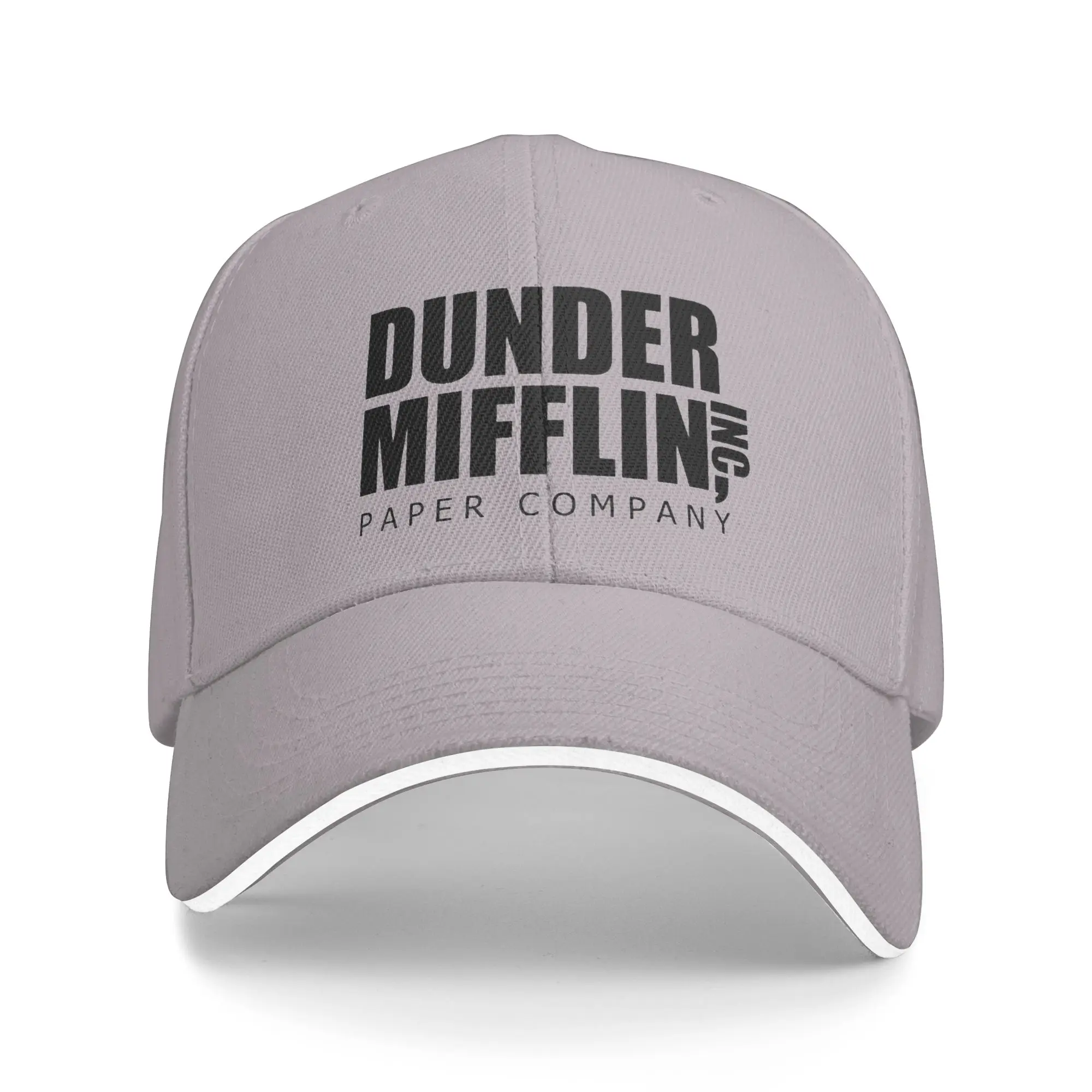 Fashion Dunder Mifflin  as featured in The Office  Curved Brim Baseball Cap Wear-Resistant And Durable Tennis Female