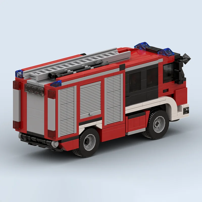 Moc Building Blocks Dresden Fire Engine Technology Modular Bricks Model  Gifts Christmas Toys DIY Sets Assembly！