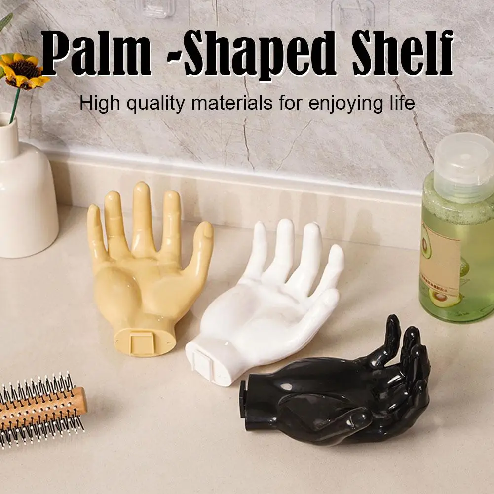 1 PCS Wall-mounted Simulation Hands Statue 3D Decorativer Resin Hand Sculpture Wall Hanging Guitar Home Decor Organizer Shelf