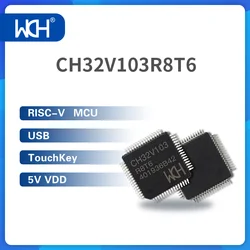 10Pcs/Lot RISC-V MCU CH32V103, USB, TouchKey, 3.3V/5V VDD