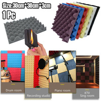 Acoustic Foam Sound Proof Foam Panels Noise Dampening Foam Studio Music Equipment 30x30x3cm