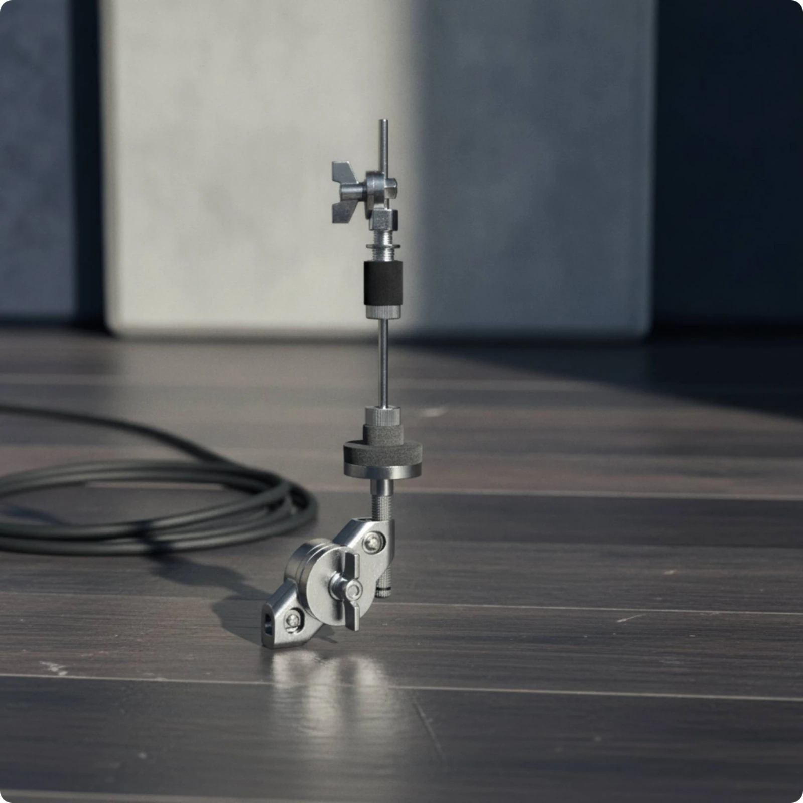 Cymbal Stacker with Clamp Adjustable Cymbal Stacker Attachment Drum Hardware Secure Shock-Absorbing for Drummers, Studios