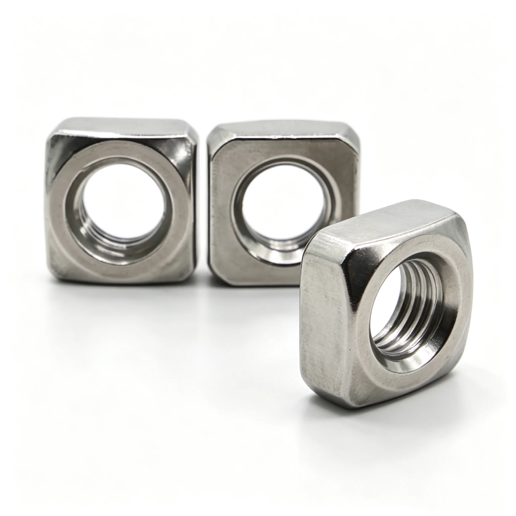 DIN557 GB39 304 A2-70 Stainless Steel Square Nut M3 M4 M5 M6 M8 M10 M12