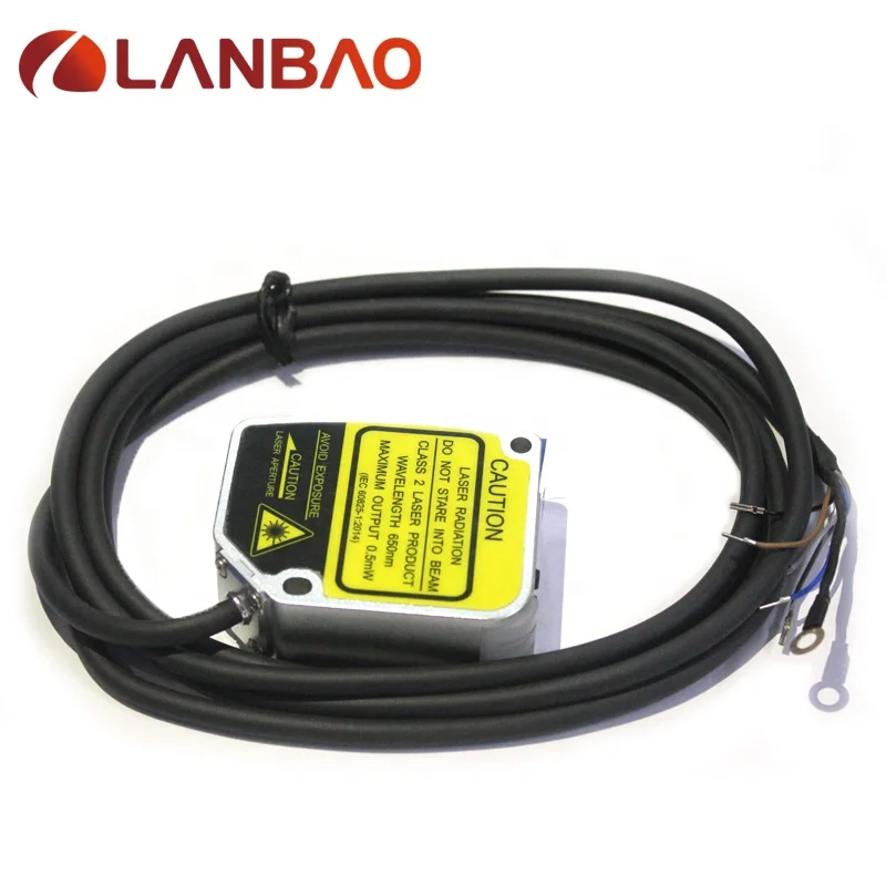 PDA Displacement Sensor with IP67 Protection 80-500mm Sensing Range Push-pull Output + RS485 for Industrial Use DC 12-24V