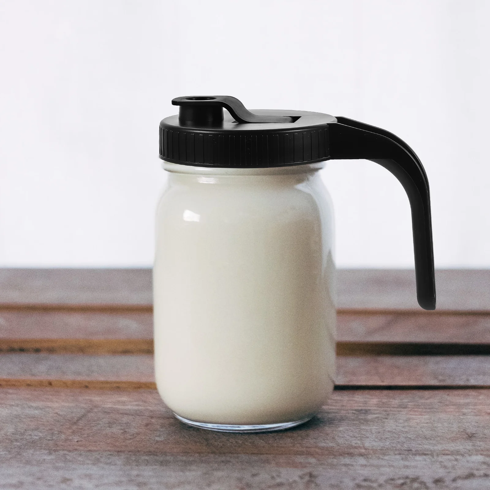 أغطية برطمان ميسون مانعة للتسرب، تصميم بمقبض، وظيفة محكمة الغلق، مادة ثابتة، قابلة لإعادة الاستخدام، غطاء صنبور مريح يدوم طويلاً