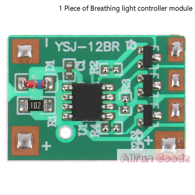 [TG835]3V6V12V Slow Breathing Light Module 3-way 300mAh Light with Slow Flashing Light Gradually on And Off Chip