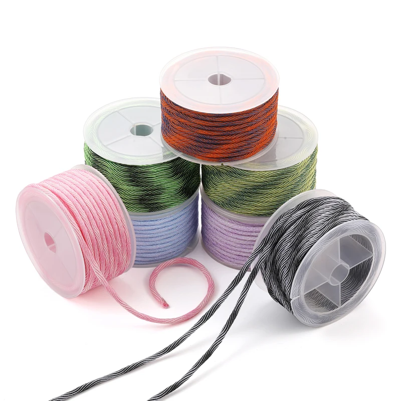 

3 м Высокое качество 4 мм нейлоновая нить шнур для изготовления кисточек своими руками плетеный браслет ожерелье аксессуары для рукоделия ручной работы V1021