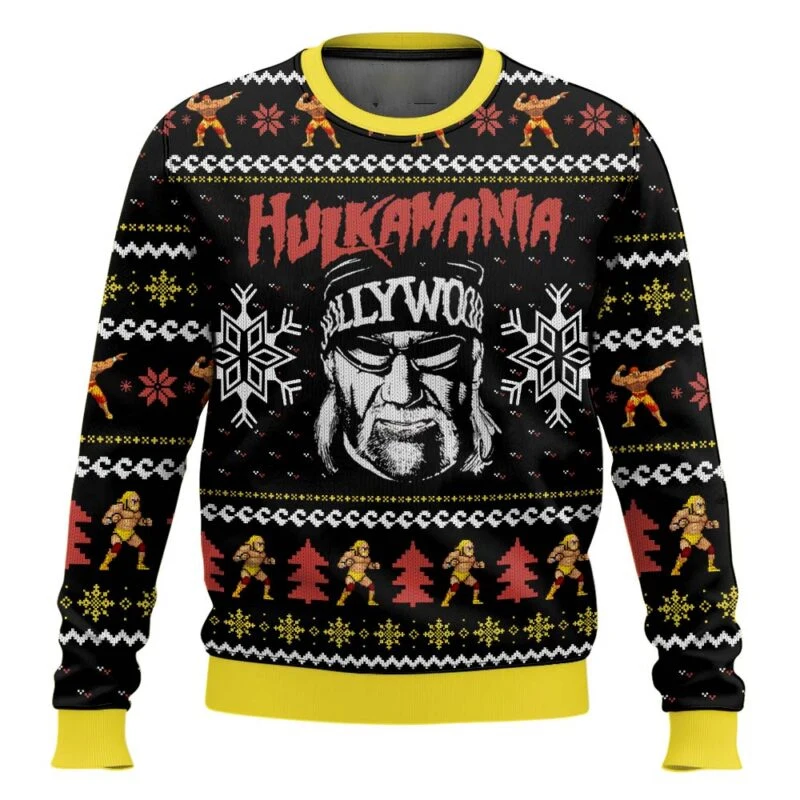 سوبر باور المصارعون مفتول العضلات رجل وهالك هوجان2026 جديد الرجال والنساء عيد الميلاد البلوزات القبيحة