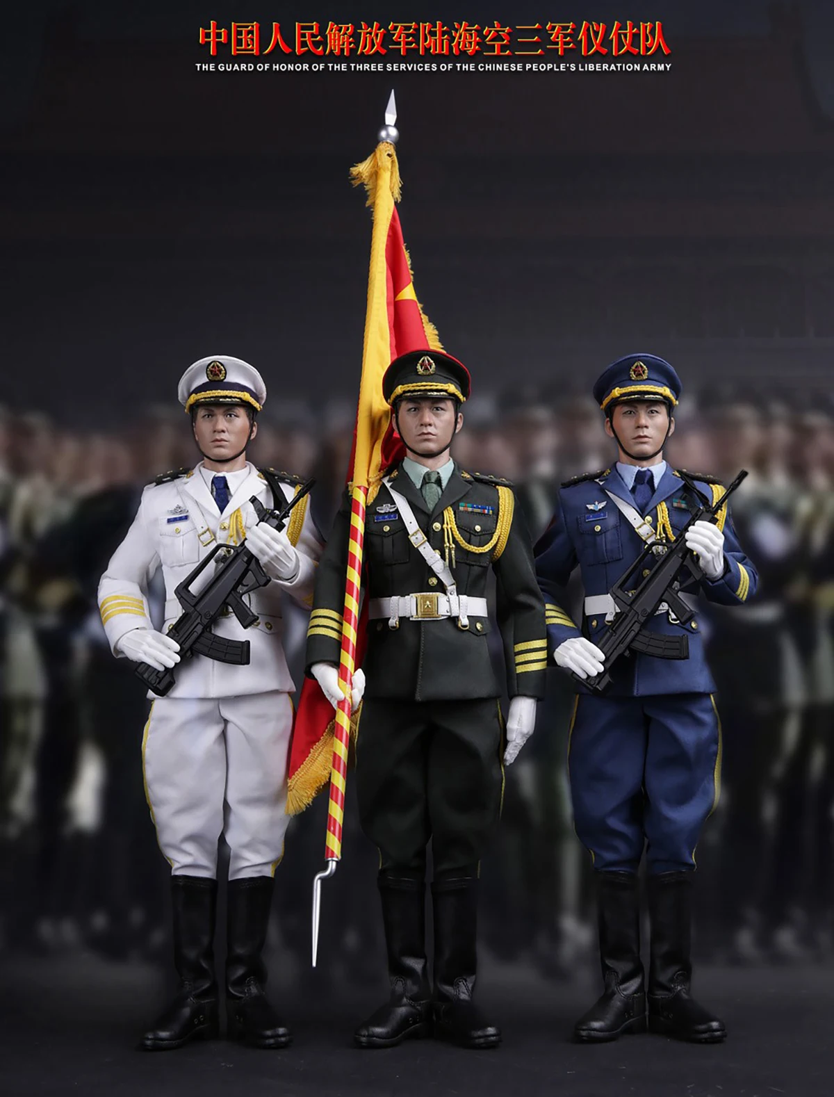 

DAMTOYS DAM78029 1/6 The Guard Of Honor Of The Three Services Chinese Male Soldier Action figure Doll Full Set Collectible Toy