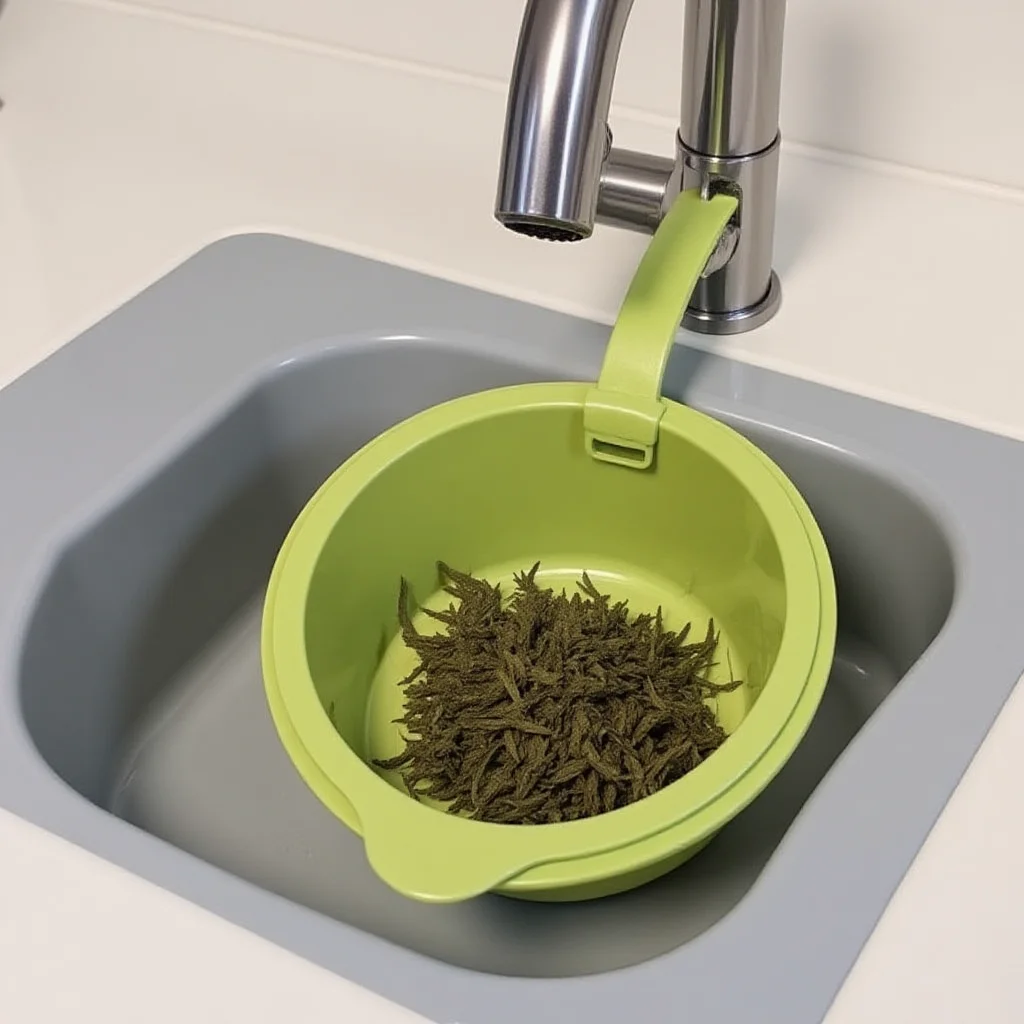 Drain Storage Basket Collapsible Food Residual Filter Collapsible Basket Press-To-Open Sink Strainer Basket For Home Kitchen