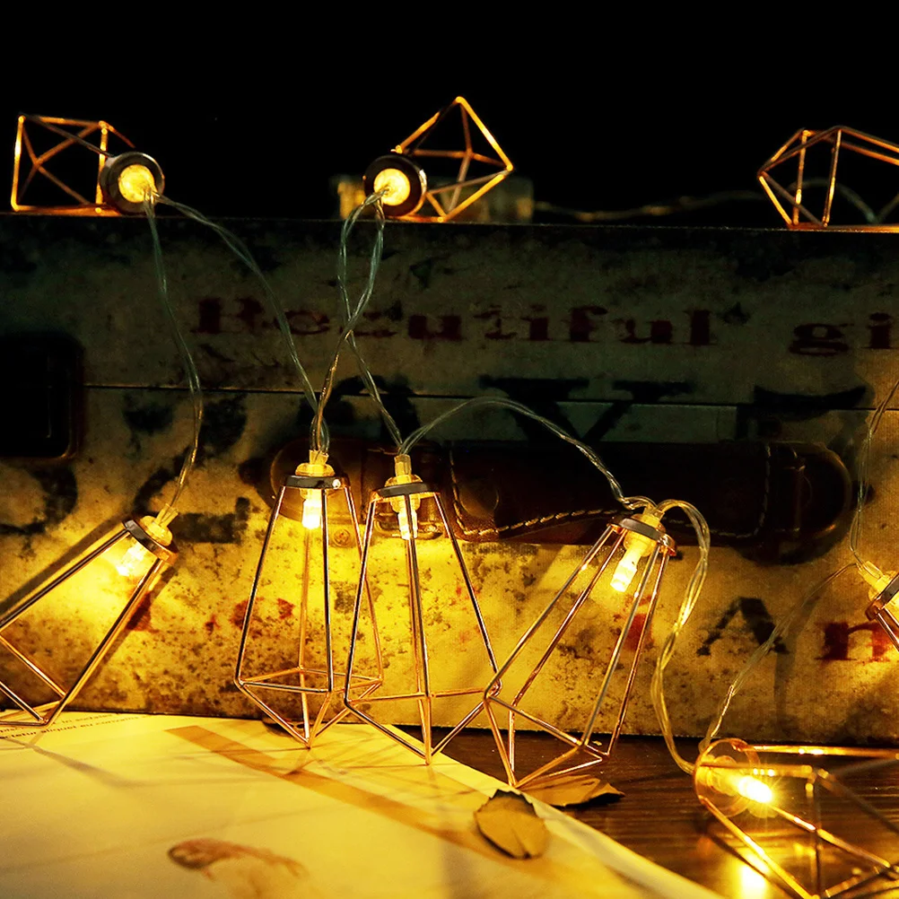 

1Pcs LED Decoration Light String Rose Gold 1.1 Meter 10 Beads Warm White Lights for Room Decor Bedroom Festival Wedding Party