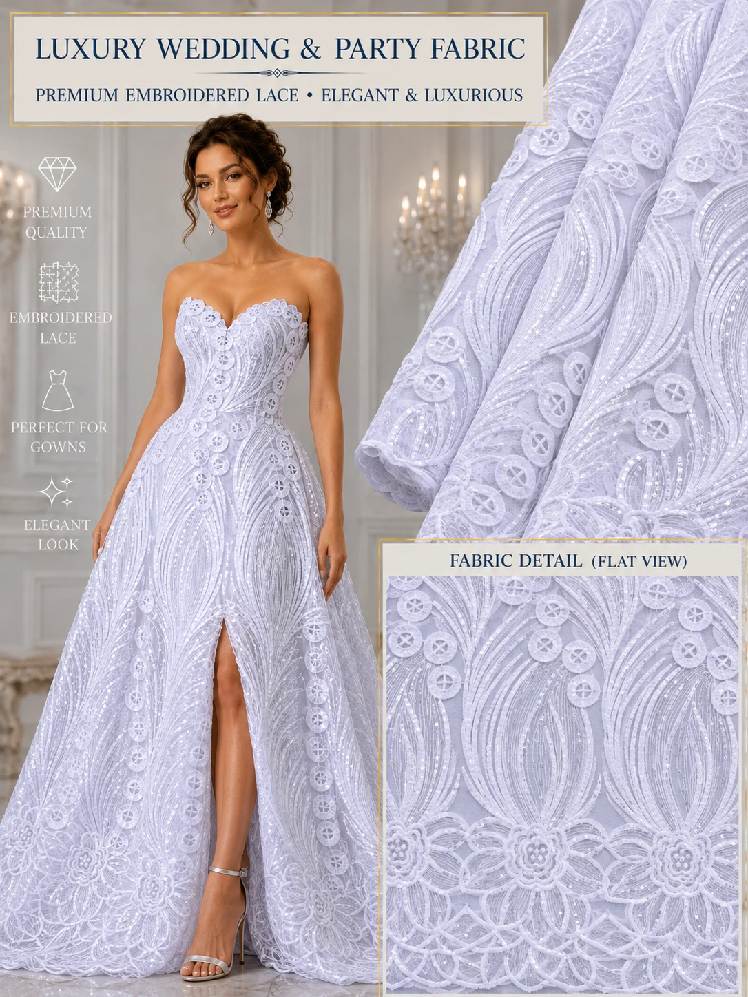 Embroidery Wedding - ผ้าลูกไม้สวิสแอฟริกันปี 2026 สีแดงไวน์ ลายปักดอกไม้สีฟ้าคราม ผ้าลูกไม้ฝ้ายแห้งแบบไนจีเรียสำหรับชุดงานแต่งงานและงานเลี้ยง 4995