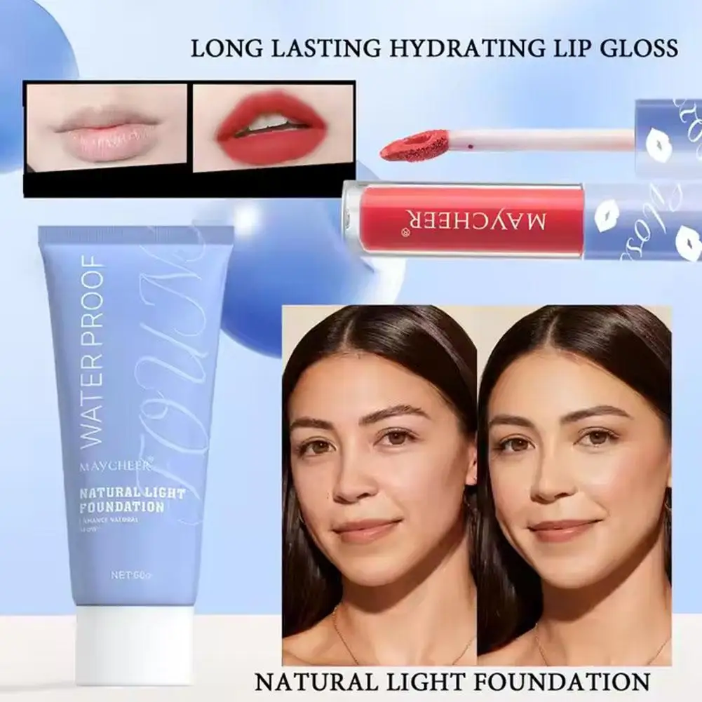 Nieuwe 8 Stuk Make-Up Gift Set Voor Vriendin En Vrouw Schoonheid Cosmetica Met Lippenstift Wenkbrauwpotlood Verbergen Blush Oogschaduw