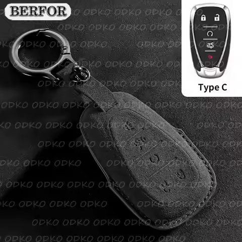 Suder Leather Car Key Case Cover for Chevrolet Malibu Camaro Cruze Traverse Spark Equinox Sonic Volt 3 4 5 Button Protect Shell
