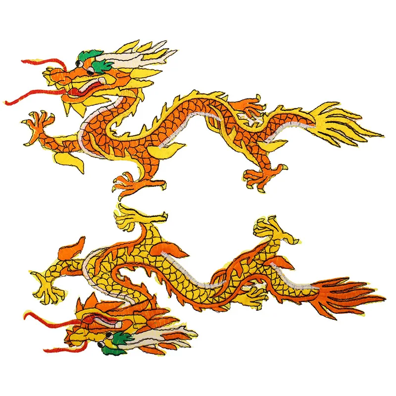 

Dragon Patch Embroidered Applique Cloth Paste DIY For Hat Shirt Coat Pants Stickers Antique Sensibility Sewing Decorations