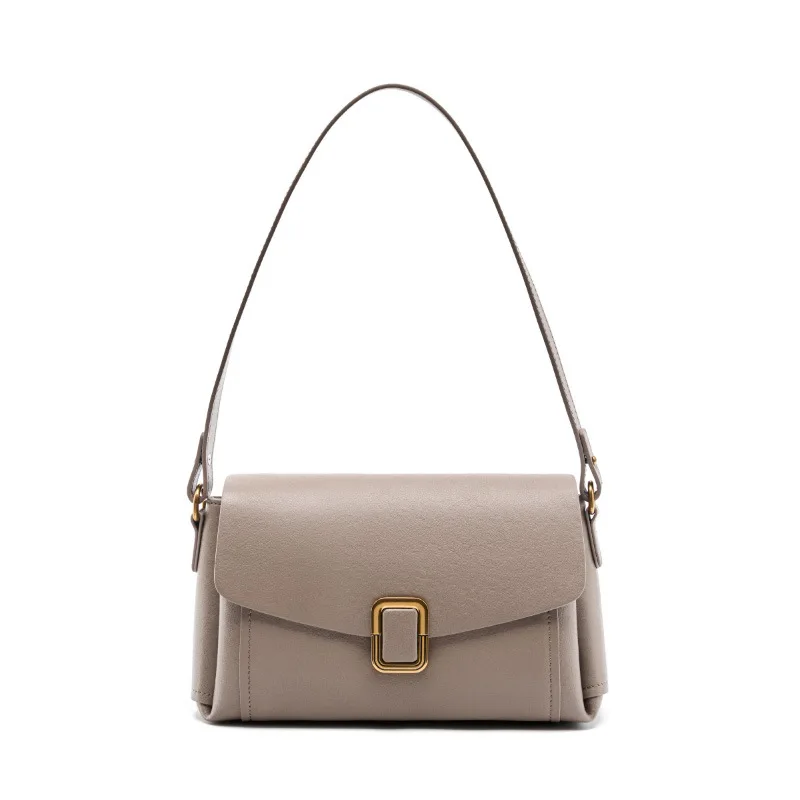 Spring/Summer Handheld Genuine Leather Women's Bag 2025 New Edition, niche and high-end single shoulder bag