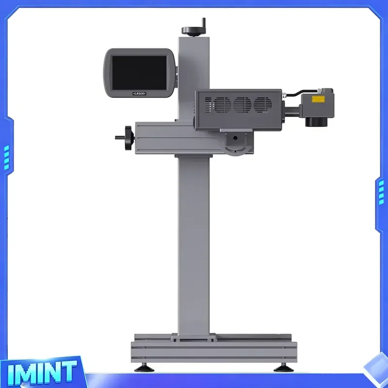 High Precision Portable Raycus 20W 30W Flying Fiber Marking Machine Production Line Marker for PVC Metal BMP